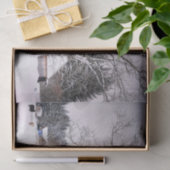 雪に隠れた冬舎 薄葉紙 (ギフト)