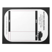 雪に雪が積もった積雪荷受取請求書 ノートパッド (正面)