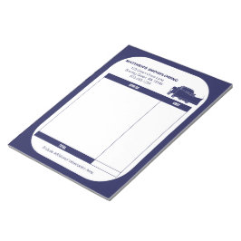 雪に雪が積もった積雪荷受取請求書 ノートパッド