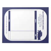 雪に雪が積もった積雪荷受取請求書 ノートパッド (正面)