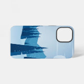 雪のある冬の風景 iPhoneケース (裏面横)