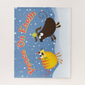 雪のおもしろいパズル ジグソーパズル (縦)