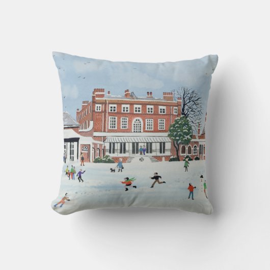 雪のおもしろい1991年 クッション (正面)