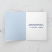 雪のお洒落中の美しい馬 シーズンカード (内部)