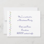 雪のお菓子の家 招待状 (裏面)