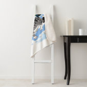 雪のかわいく青いmerle シェルパブランケット (インサイチュ)