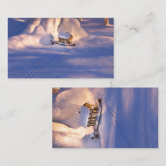 雪のしおり小さな家 名刺 (正面/裏面)