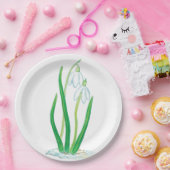 雪のしずく（ガランサス・ニワリス） ペーパープレート (パーティー)