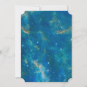 雪のそり乗りのオーロラ・ボレアリス・クリスマス・パーティ 招待状 (裏面)