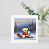 雪のなかのそり山のくま 新年 (スタンド正面)