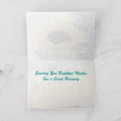 雪のひまわりGet Well Card カード (内部)