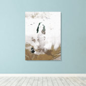 雪のまわりに荒海 キャンバスプリント (インサイチュ (ウッドフロア))