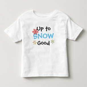 雪のよい幼児のクリスマスのTシャツまで トドラーTシャツ