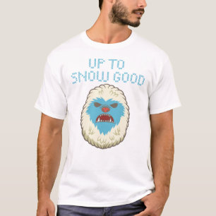雪のよい雪男のワイシャツまで Tシャツ