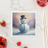 雪のようなデイドリームのナプキン スタンダードカクテルナプキン (インサイチュ)