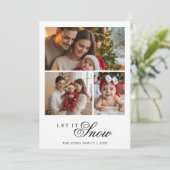 雪のように優しい ルースティックファミリー ホリデーカード (スタンド正面)