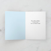 雪のように優しい！水彩冬の実のグリーティング カード (内部)