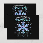 雪のように優しさを広げよう クリスマス先生 ポストカード (正面/裏面)