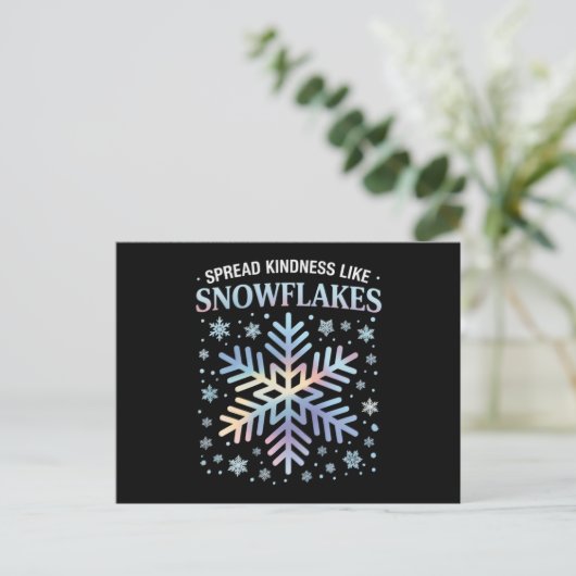 雪のように優しさを広げるクリスマスの先生 シーズンポストカード (スタンド正面)