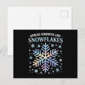 雪のように優しさを広げるクリスマスの先生 シーズンポストカード (正面/裏面)