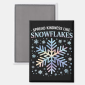 雪のように優しさを広げるクリスマスの先生 マグネット (正面/裏面)