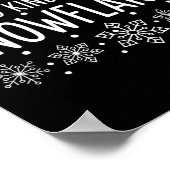 雪のように優しさを広げるクリスマス - 雪 ポスター (角)