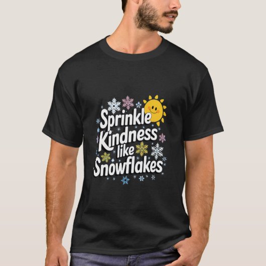 雪のように優しさを振りまく Tシャツ (正面)