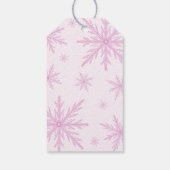 雪のように感謝♡雪の花の女の子ベビーシャワー ギフトタグ (裏面)