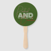 雪のように白い白いブーゲンビリーまたはペーパーフラワー ハンドファン (正面)