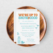 雪のように素敵な独身最後の週末 招待状