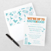 雪のように素敵な独身最後の週末 招待状