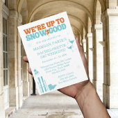 雪のように素敵な独身最後の週末 招待状