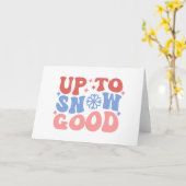 雪のように良い - 楽しい冬のデザイン カード (黄色い花)