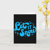 雪のように降り注ぐ冬のデザイン カード (黄色い花)