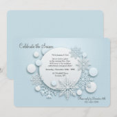 雪のように降り注ぐ招待状 招待状 (正面/裏面)