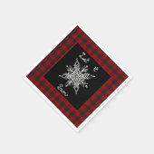 雪のように降れ スタンダードカクテルナプキン (角)
