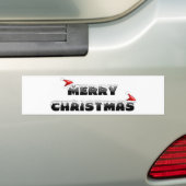 雪のように陽気なクリスマス バンパーステッカー (車上)
