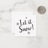 雪のように ノートカード (正面/裏面インサイチュ)