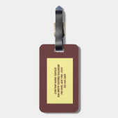 雪のアカリス ラゲッジタグ (裏面縦)