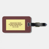 雪のアカリス ラゲッジタグ (裏面横)