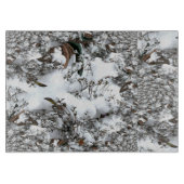 雪のアブストラクト カッティングボード (正面)