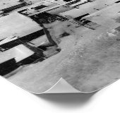 雪のアラスカ、ノームの鳥瞰図 ポスター (角)