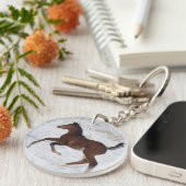 雪のアラビアの子馬 キーホルダー (正面右)