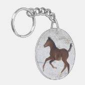 雪のアラビアの子馬 キーホルダー (正面左)