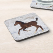 雪のアラビアの子馬 コースター (左側)