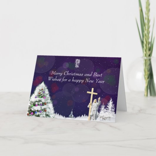 雪のイエス・キリスト シーズンカード (正面)