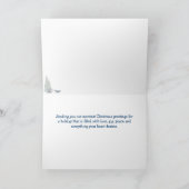 雪のイグルーとメリークリスマスペンギン シーズンカード (内部)