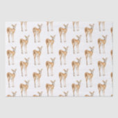 雪のエレガント冬の動物ドディアディアーティッシュペーパー 薄葉紙 (正面)