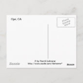 雪のオジャイ・バレー ポストカード (裏面)