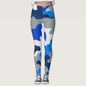 雪のカモフラージュ レギンス (正面)